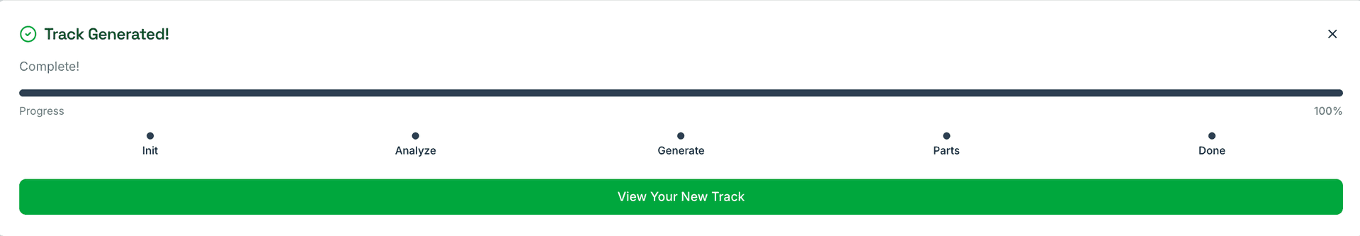 Step 4: Track completed